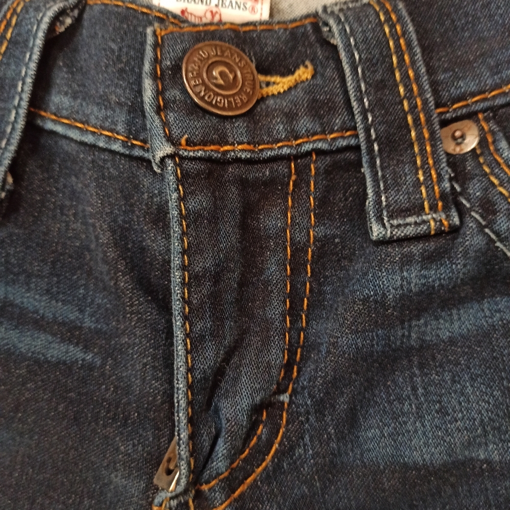 True Religion Denim Jeans Women’s Size 24 Blue Skinny Super Stretch - Picture 5 of 16